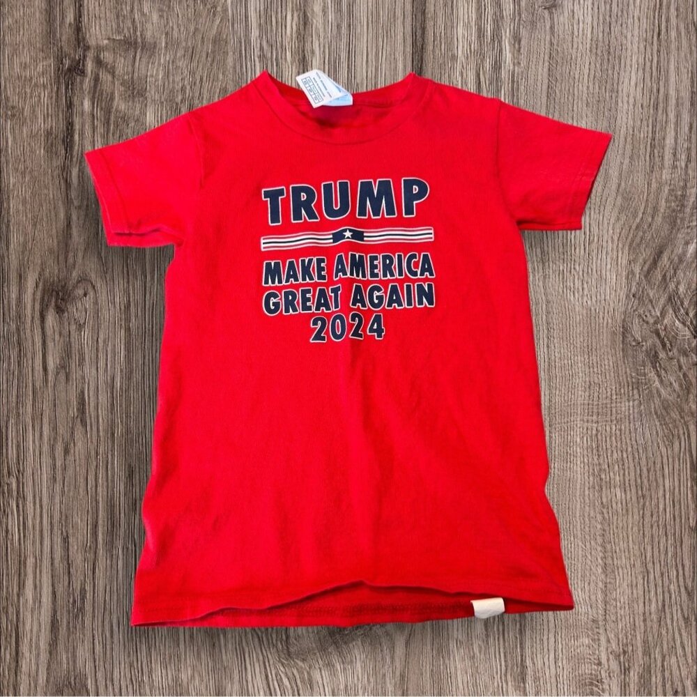 Youth Donald Trump 2024 Make America Great Again Red Youth T-ShirtXS 100% Cotton